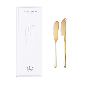 Bailey + Gray Two Piece Cheese Knife Set