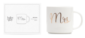 Bailey + Gray MRS Mug with gold foil